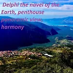 Celebrity V I P The Navel Of The Earth, Center-delphi-penthouse Galaxy&sky Panoramic View, Harmony&yoga Διαμέρισμα