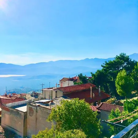 Celebrity V I P The Navel Of The Earth, Center-delphi-penthouse Galaxy&sky Panoramic View, Harmony&yoga Apartament