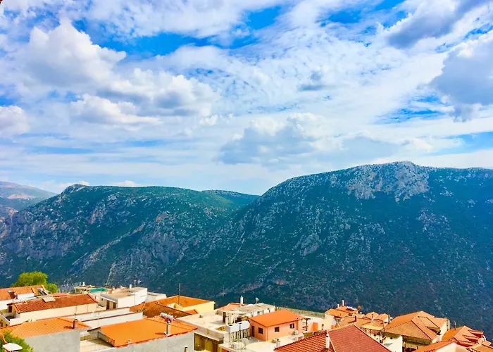 Appartamento Celebrity V I P The Navel Of The Earth, Center-delphi-penthouse Galaxy&sky Panoramic View, Harmony&yoga