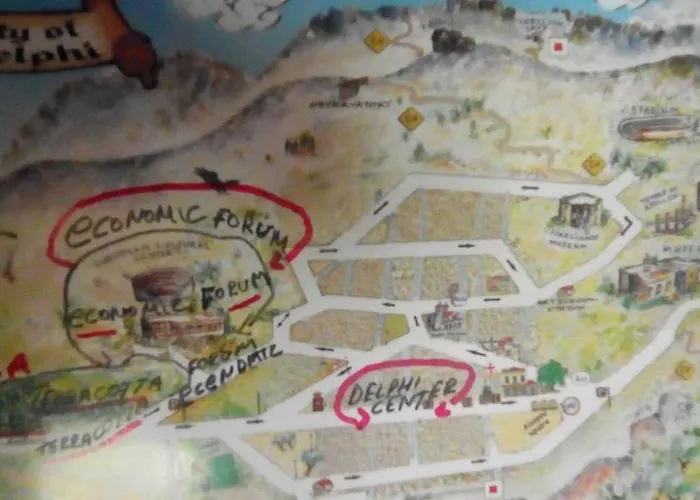 Celebrity V I P The Navel Of The Earth, Center-delphi-penthouse Galaxy&sky Panoramic View, Harmony&yoga Appartamento Delfi